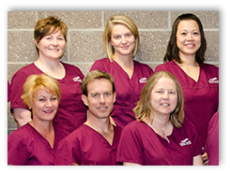 photo of 5 female and 1 male FRCC nurse graduates.