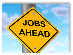 Jobs ahead sign