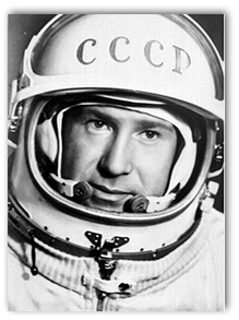 Photo of an astronaut from the Soviet Union