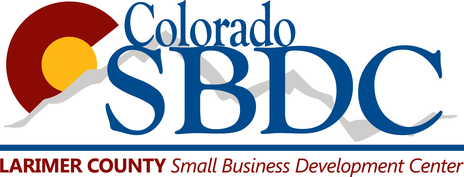Logo of Small Business Development Center, Colorado Larimer county.