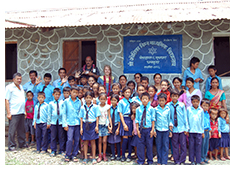 Students in the Nepal school.