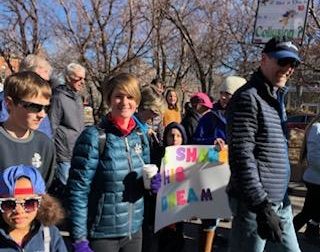 FRCC students, faculty and staff join the MLK march and celebration in Fort Collins.
