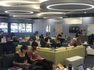 Students in the Boulder County Campus Student Commons