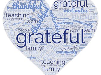 Gratitude word cloud